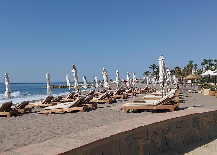 Puerto Banus 2linea Playa,piscina Y Parking Appartamento Marbella